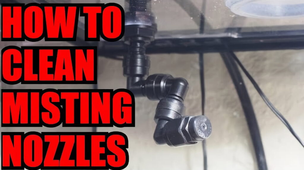 how to clean mister nozzles