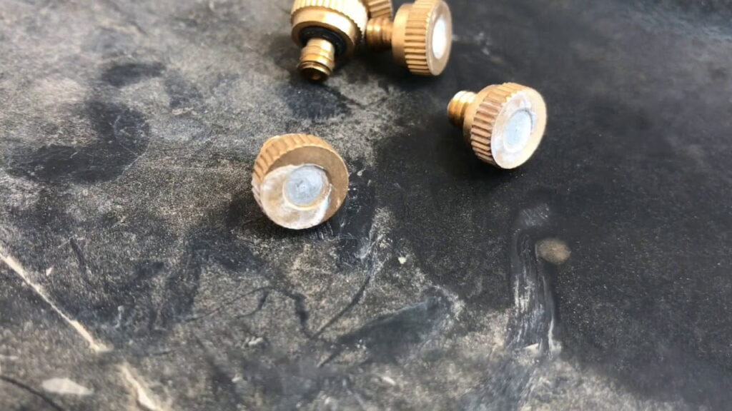 how to clean brass misting nozzles