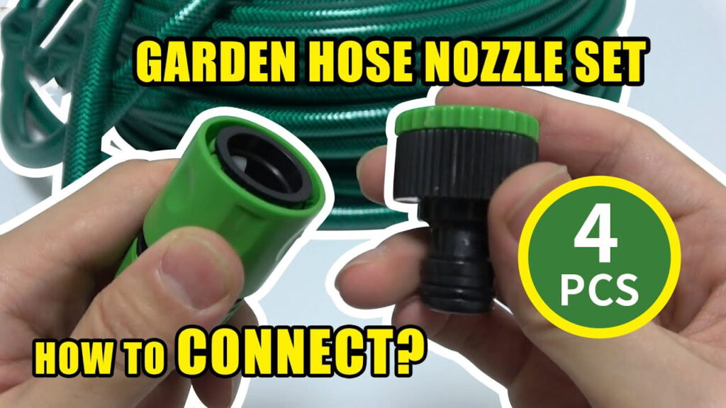 how to connect garden hose to nozzle