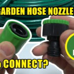 how to connect garden hose to nozzle