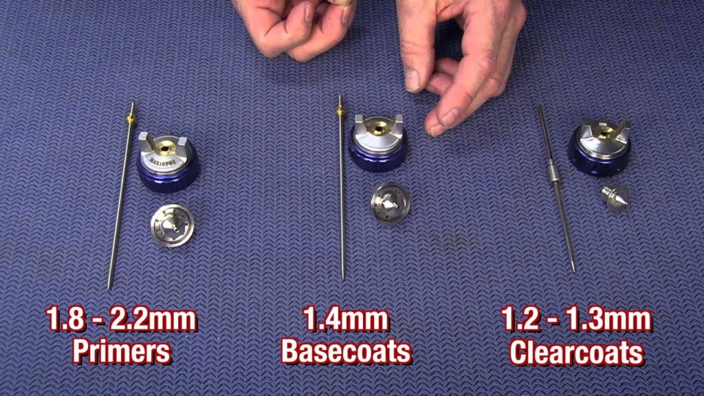 what size nozzle for clear coat